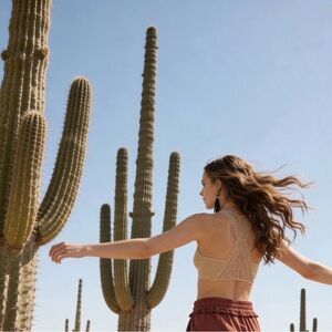 Noflik Seamless Lace Padded Racerback Beige Bralette in S M L sizes NWOT